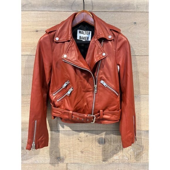 NWOT Walter Baker Allison Leather Jacket SIZE XS - Picture 3 of 11